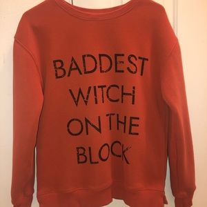 Kittenish baddest witch on the block sweatshirt